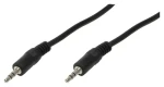 LogiLink audio kábel Jack 3,5 mm čierna / Audio kábel / Jack 3,5 mm - Jack 3,5 mm / 5 m (CA1052)
