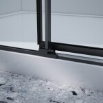 GELCO DRAGON BLACK Sprchové dvere do niky 1400 číre sklo, GD4614B GD4614B