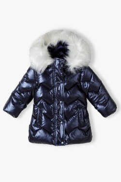 Dievčenský prešívaný kabát Puffa, Minoti, expres 1, modrý - 110/116 | 5/6let