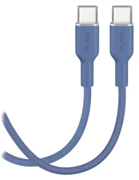 Puro Ice Blue / Dátový kábel / USB-C - USB-C / 25 W / 1,5 m