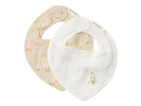 Little Dutch Podbradník bandana 2 ks Hus Newborn Naturals (TE50125032LD)