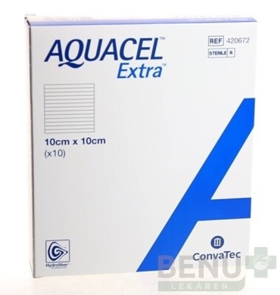 AQUACEL EXTRA Krytie na rany 10x10 cm 10ks