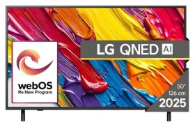 50" LG 50QNED82A3B čierna / Televízia / 4K UHD / QNED / WebOS / Wi-Fi / BT / 3x HDMI / 20W repro (50QNED82A3B)