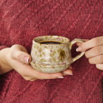 Ib Laursen Keramický hrnček Kalmar Pink Brown Tones 200 ml