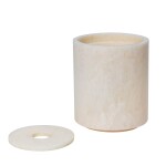 Ferm Living Dóza na vatové tyčinky Mist Pearl