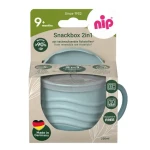 NIP NATURE line snackbox 2v1 250ml 1ks modrá / od 9 mesiacov (NIP38848-51)