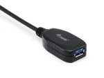 Equip Aktívny predlžovací kábel USB-A čierna / Kábel / USB 3.2 Gen 1 / 5 Gbit / s / 5 m (133346)