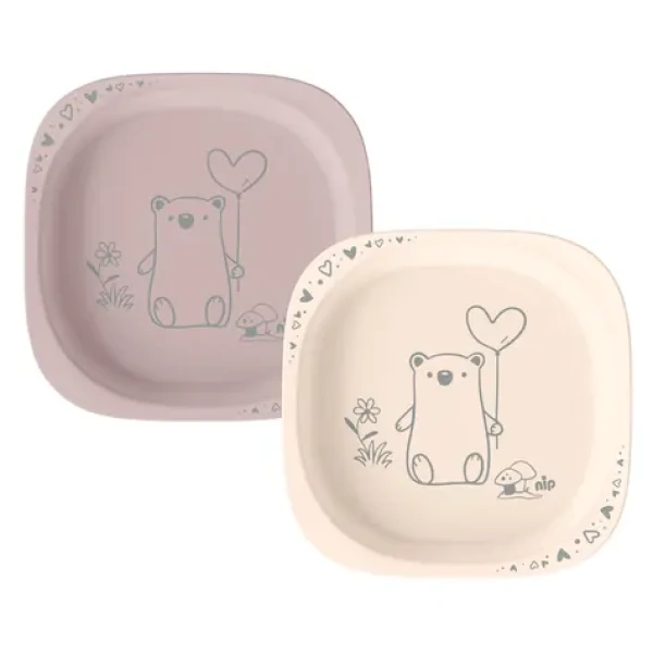 NIP NATURE line tanierik 2ks ružová / od 4 mesiacov (NIP38846-51)