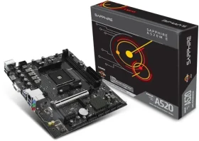 Sapphire A520M-E / A520 / 2x DDR4 / SATA III RAID / USB / GLAN / M.2 / AM4 / mATX (52119-04-40G)
