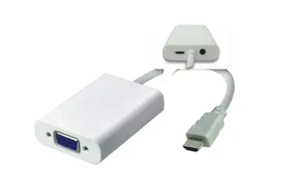 MicroConnect Adaptér HDMI (M) - VGA (F) 0.15m biela / 1920 x 1080 @ 60Hz (HDMVGA2)