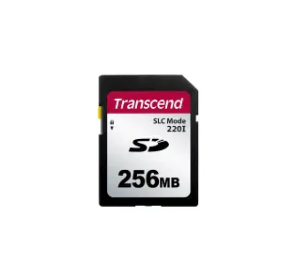 Transcend SD SLC Mode 220I 256GB / priemyselná pamäťová karta / Rýchlosť čítania až: 22 MBs / Rýchlosť zápisu až: 20 MBs (TS256MSDC220I)
