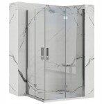 REA/S - Sprchová kabína Molier Chrome Double 80x80 KPL-K6368