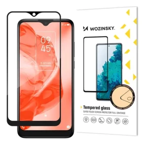 Wozinsky Full Glue tvrdené sklo s rámčekom pre TCL 205 čierne / Ochranné sklo / Case Friendly