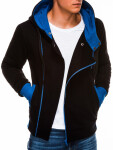 Ombre Hoodie B297 Black/Blue