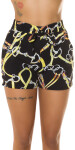 Trendy Highwaist Shorts with chain print XL/XXL