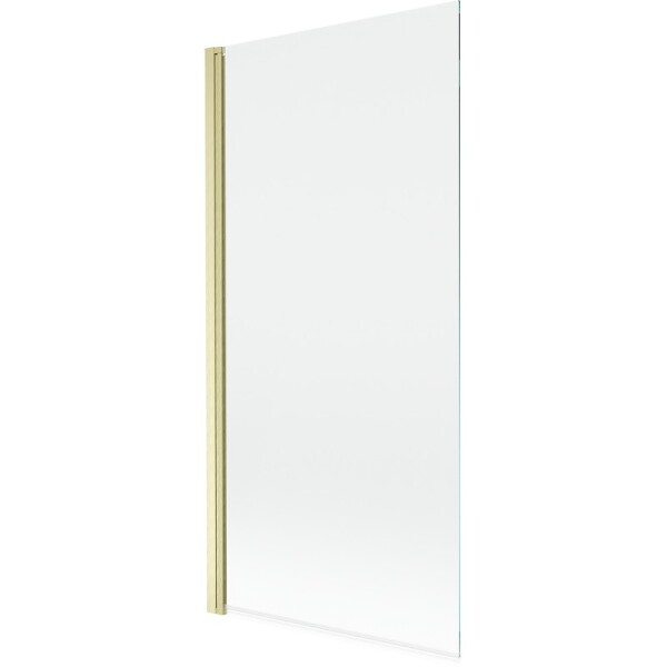 MEXEN - MIST vaňová zástena 90x150 cm 6mm 1-s, zlatá kartáčovaná, číra 8A9-090-001-55-00