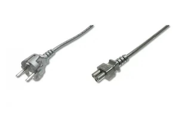 Digitus čierny / Napájací kábel / CEE 7/7 / IEC C5 / 0,75 m (AK-440115-008-S)
