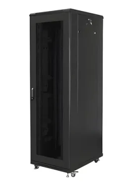 Lanberg Rozvádzač 42U čierny / Stojanový rozvádzač / 19" / Šírka 800 mm / Hĺbka 800 mm / perforované dvere (FF01-8842-23B)