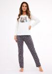 Cornette 855/428 Friends long/r Christmas S-2XL dámske pyžamo ecru M