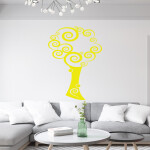Veselá Stena Samolepka Tajomný strom Farba: červená, Veľkosť: 100 x 136 cm