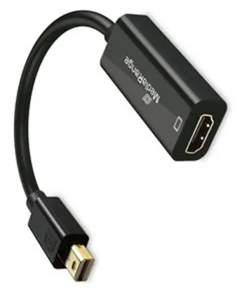 MediaRange Adaptér Mini DisplayPort na HDMI čierna / 20 cm / 4K 60Hz / pozlátené kontakty (MRCS236)