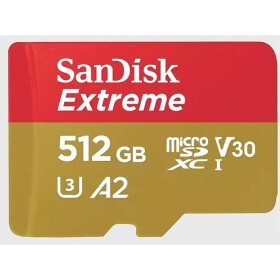 SanDisk Extreme pamäťová karta micro SDHC 512 GB Class 10 UHS-I nárazuvzdorné , vodotesné; SDSQXAV-512G-GN6MA