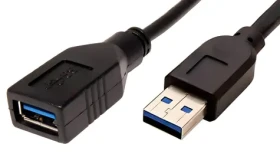 OEM USB 3.0 AA čierna / Predlžovací kábel / M/F / 0,8 m (11.02.8977)