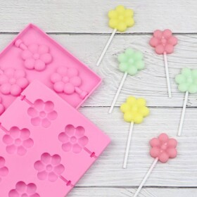 Silikónová forma na lízanky – kvety - Cakesicq - Cakesicq