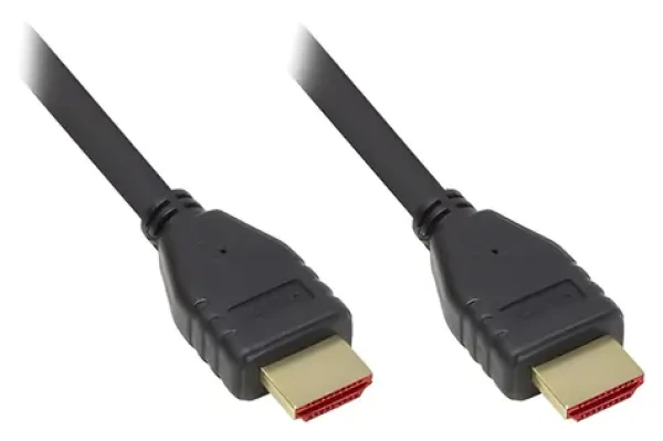 Good Connections HDMI 2.1 - 0,5m čierna / Prepojovací kábel / HDMI-HDMI / pozlátené konektory / 38,4 Gbit / s (4521-005)