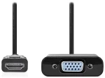 Nedis adaptér HDMI(M) - VGA(F) čierna / Redukcia / Aktívny / Full HD 1080p / audio jack 3,5 mm / 20 cm (CCGB34900BK02)