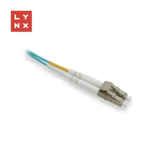 Lynx LC/LC / Optický patch kábel / Duplex / OM3 / 50/125 µm MM / 1 m (LX-DPX-LC/LC-OM3-1)