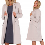 Dámsky kabát M758 Beige - MOE S béžová