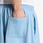 Kalhoty adidas Trefoil Essentials Melange Baggy Open Hem Pants Light Blue Mel XXL
