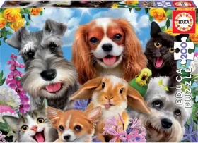 Educa Puzzle Selfie Prehliadka domácich maznáčikov