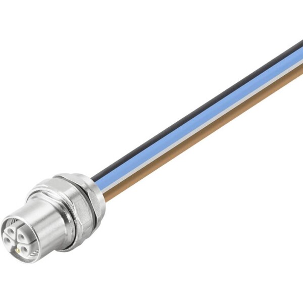 Weidmüller SAIE-M12BL-0.3VHM16-2.5 zabudovateľný zástrčkový konektor pre senzory - aktory, 2625970000, piny: 5, 0.30 m, 1 ks; 2625970000
