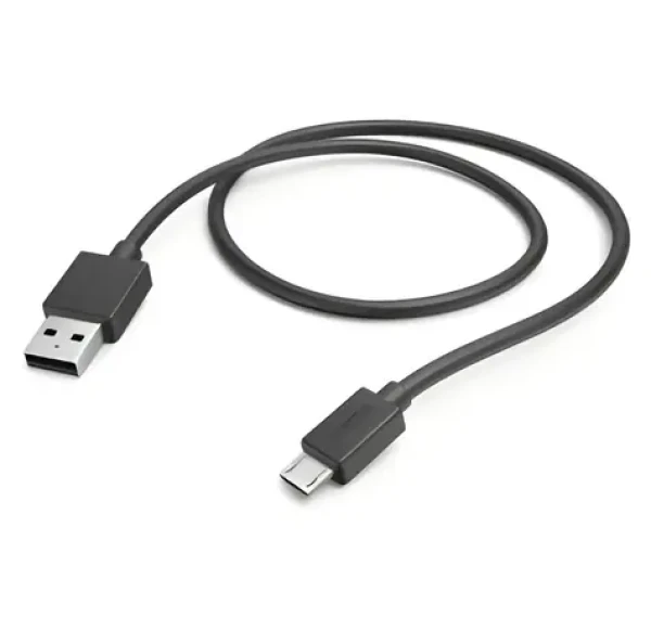 HAMA čierna / Nabíjací kábel / USB-A - Micro-USB / 1 m