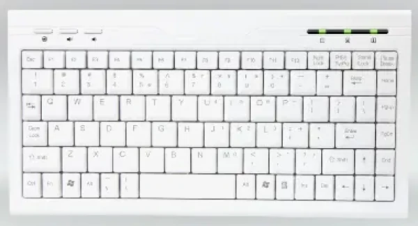 AMEI Klávesnica AM-K2001W / CZ / Slim Mini Multimedia / Biela / USB (AMEI AM-K2001W)