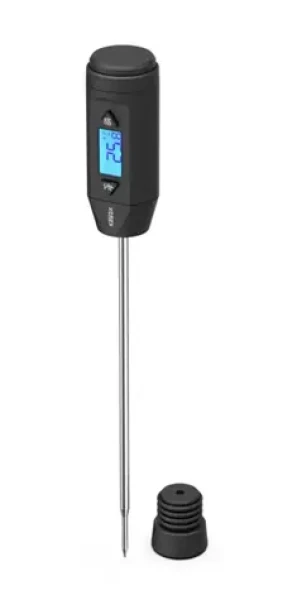 Xavax digitálny teplomer pre jedlá/nápoje / uzáver na fľašu / čierna (4047443501318)