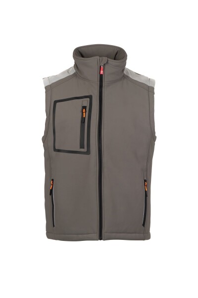 Pánska softshellová vesta Payper STREAM VEST PAD Farba: Dymová/ Čierna, Veľkosť: XL (S00772048913010XL)
