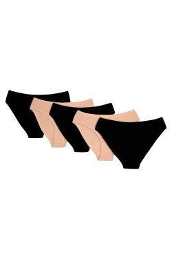 DÁMSKE NOHAVIČKY FRIMY 5 PAK 43674 SS25 BLACK-BEIGE M