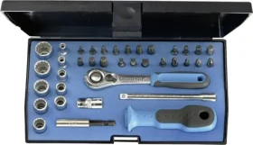 Gedore D20 KMU-20 - Sada nástrčných kľúčov 1|4" s račňou / Bity / Gola / TORX / 37 ks (1822373)