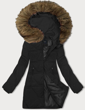 Dámska zimná bunda s kapucňou J Style Black (16M9099-392) odstíny černé S (36)