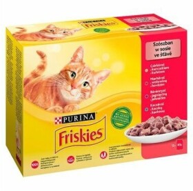 FRISKIES Multipack 6(12x85g) kura/hovädzie/jahňacie/kačica