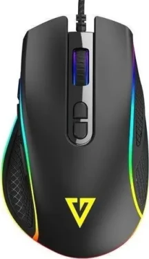 Modecom Volcano Veles čierna / Herná myš / optická / 12800 DPI / 8 tlačidiel / USB (M-MC-VELES-100)