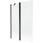 MEXEN - MIST vaňová zástena 120x150 cm 6mm f+s, čierna, číra 8A9-120-011-70-00