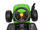 Mamido Detský elektrický traktor BBH-030 s prívesom zelený