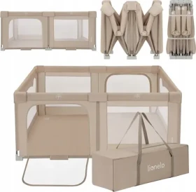 Lionelo Detská ohrádka Florence Easy Fold Beige Sand / 150 x 180 cm / 0-48 mesiacov / skladacia (LO-FLORENCE EASY FOLD BEIGE SAND)