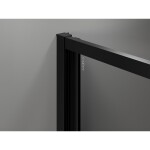 MEXEN/S - Exo sprchovací kút skladacie dvere 95 x 95, transparent, čierna 816-095-095-70-00