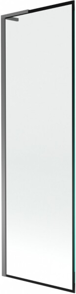 MEXEN/S - Next L vaňová zástena FIX 60 x 150, čierna vzor, grafit metal 895-060-000-03-70-95