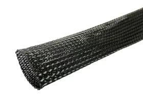 MicroConnect Polyesterová rozšíriteľná káblová objímka 50m čierna / priemer kábla max. 3cm (CABLESLEEVE030-50B)
